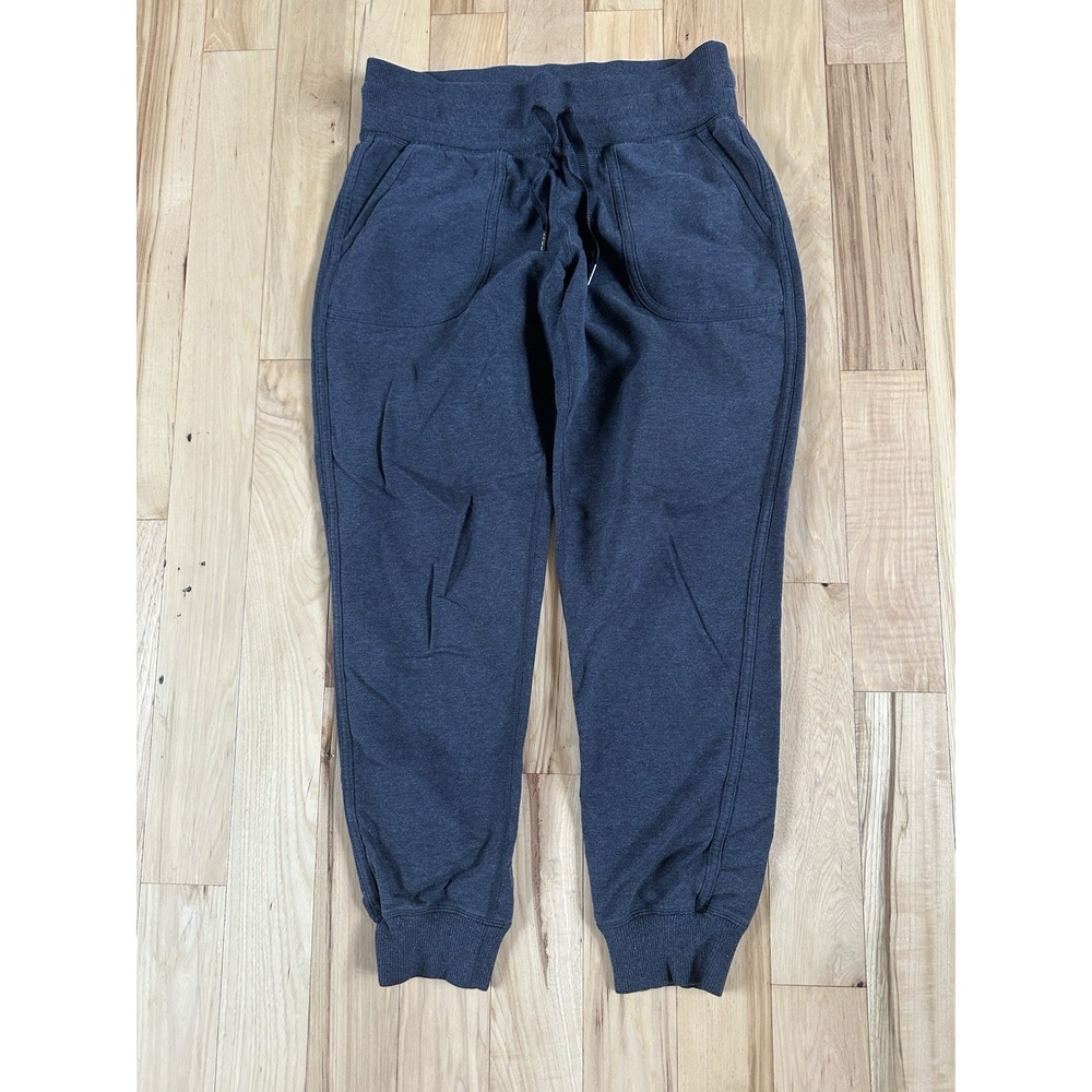 Lululemon Scuba Jogger Black Size Women's 8 Athletic Lounge Pants Metal Logo